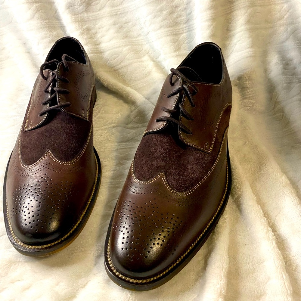 Brown dress shoes, size 10.5